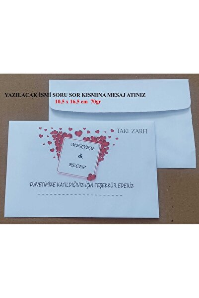 ART HEDİYE 60 komada omotnica za novac od hene za venčanje i zaruke, personal...