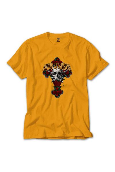 Z zepplin Μπλουζάκι Guns N Rosses Skull Yellow