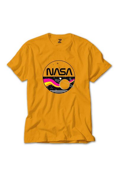 Z zepplin Μπλουζάκι Nasa ρετρό κίτρινο