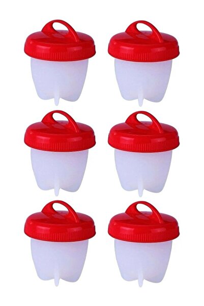 Genel Markalar 6 Lı Silikon Yumurta Haşlama Aparatı Pişirme Kalıbı