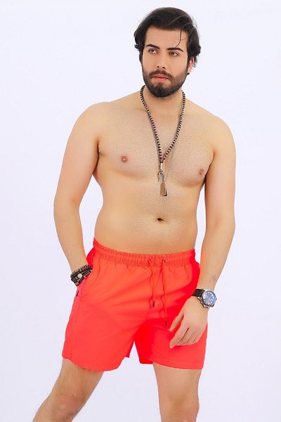 Deafox Neonorange Seeshorts für Herren