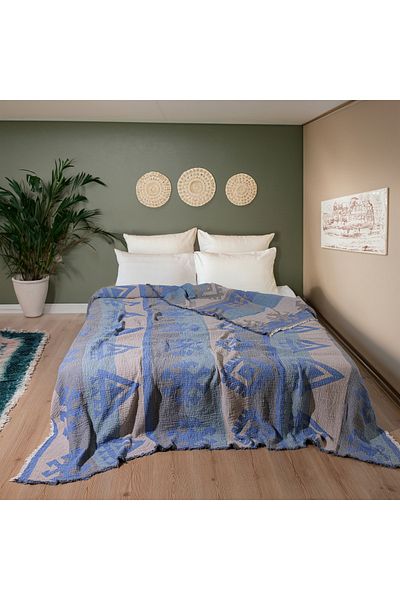 NAURA Concept 4 Layers Muslin 100% Cotton Double Pike - Bedspread