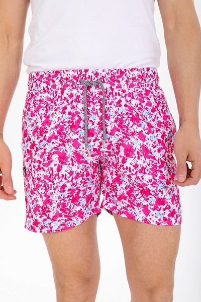 Deafox Badeshorts für Herren mit Spray-Muster und Digitaldruck