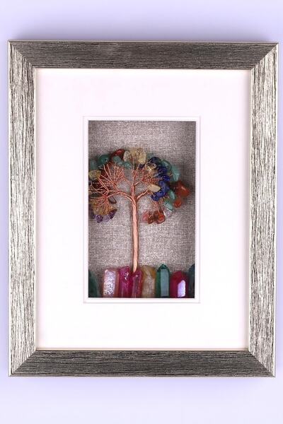 Safnaturel Hayat Ağacı - Aura Kuvars Doğal Taş Tablo