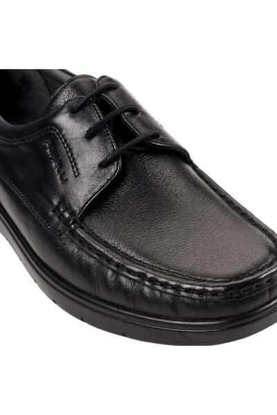 Forelli 32629-H Edin Μαύρα Ανδρικά Comfort Δερμάτινα Παπούτσια