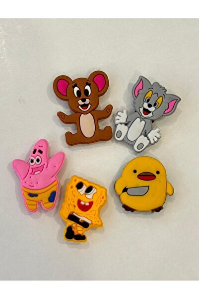 Crocs Terlik Süsü Jibbitz Özel Figürler 2 (Tom & Jerry & Süngerbob & Patrick ...