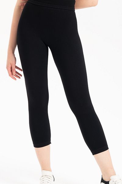 Formeasy Women's Seamless Ribbed Capri Short Tights 9006