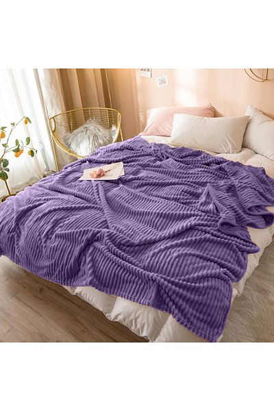 Mulberry Double Corded Soft Textured Blanket 210 x 230 cm