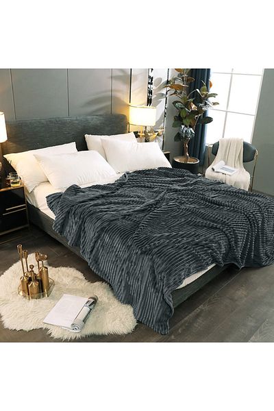 Mulberry Double Corded Soft Textured Blanket 210 x 230 cm