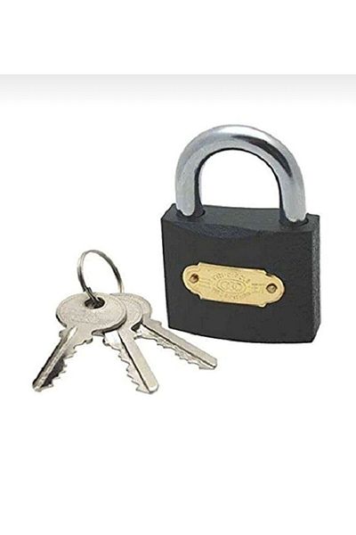 YDGR Gray Padlock 63mm Steel Body