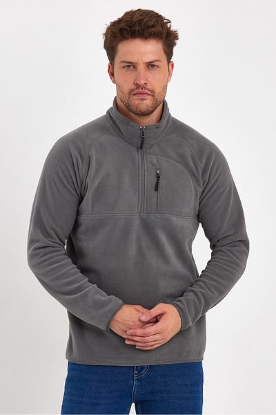 Rodi Φούτερ Micro Fleece Stand Collar Rd24ke 056015   Γκρί