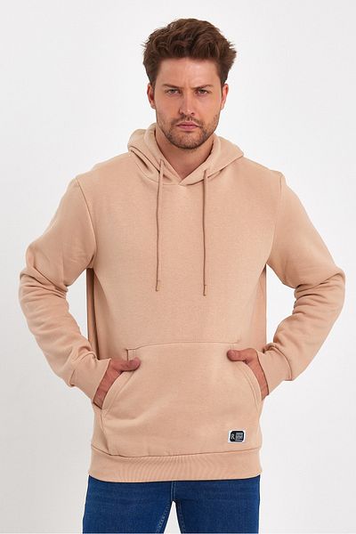 Rodi 3 Thread Ribbed Pocket Hooded Sweatshirt RD24KE055490