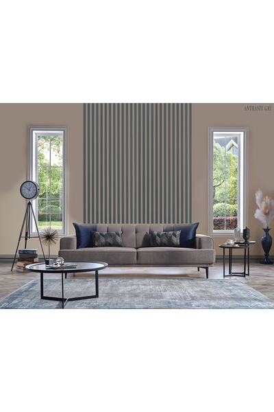 ATS YAPI AKUSTİK Ahşap Duvar Lambiri Çıta 120 Cm - Antrasit Gri