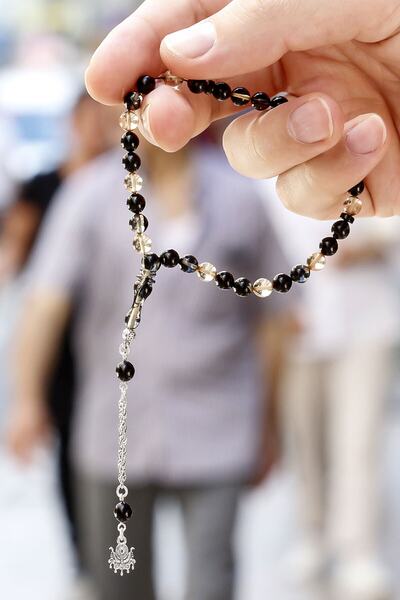 TESBİHCİBABA Sparrow Size Diyarbakır Handwork Squeezing Amber Prayer Beads, Collectible Rosary