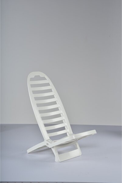 Genel Markalar Beyaz Altea Plastik Katlanabilir Kum Şezlongu Plastik