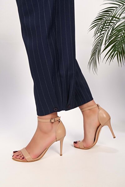 Shoeberry Dámské jednopáskové boty Puirn Skin na podpatku