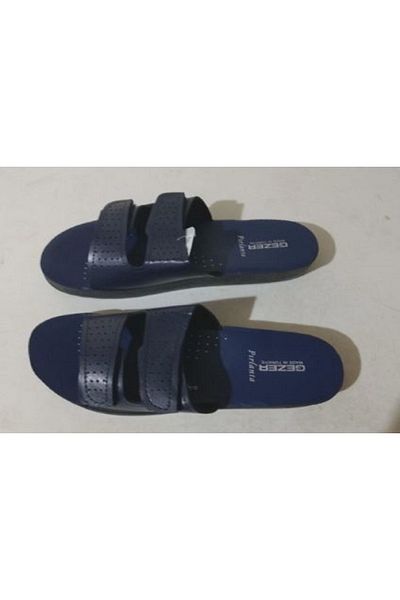 GEZER DARK BLUE FRONT ADJUSTABLE 1 PIECE STYLISH PRETTY QUALITY USABLE SLIPPERS