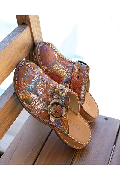 CONSUELO Ортопедични кожени чехли 10306