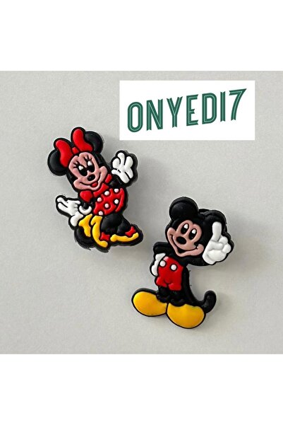 Crocs Terlik Süsü Jibbitz Mickey & Minnie 2 Adet