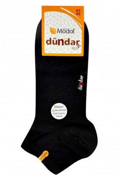 Dündar Men's Plus Modal Seamless Soft Wash Scented Booties Socks 12 Pieces Boxed