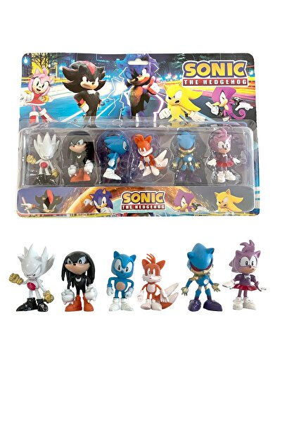 UDATOYS Sonic Oyuncak The Hedgehog Kirpi Sonik Ve Arkadaşları 6lı Set