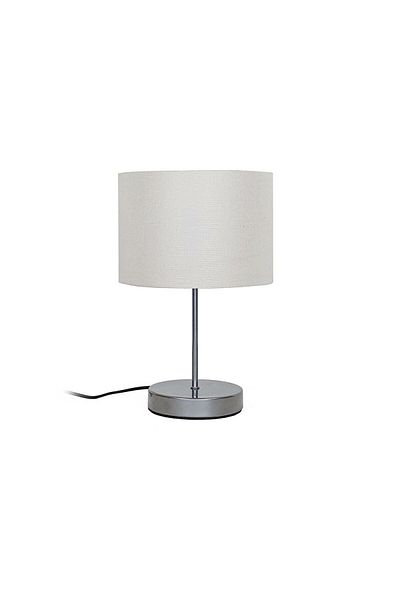 RUUMOD Beige Colored Wide Cylinder Lampshade - Silver