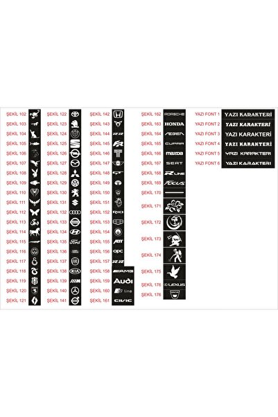 kuzutech 3 Boyutlu Led Işıklı Plakalık Gerçek Pleksi Lazer Kesim Yazı Alanı Ön Arka Için