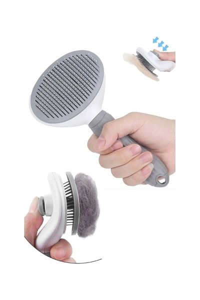 antares pet Cat Dog Oval Push Comb