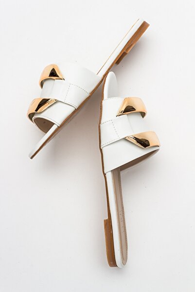 LuviShoes MUOS White Women's Slippers