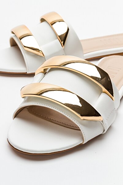 LuviShoes MUOS White Women's Slippers