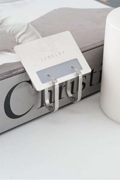 By Zeyna Aksesuar أقراط نسائية على شكل بيضاوي من الفولاذ المقاوم للصدأ 316 لت...