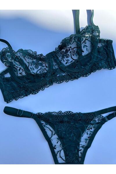 dem merys Σετ σουτιέν Green Underwire