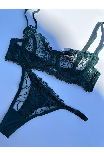 dem merys Σετ σουτιέν Green Underwire