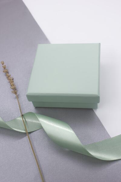 carton box Karton Kutu Su Yeşili 9x9 Kelepçe Kuyum Hediye Kutusu 10 Adet (süngerli)