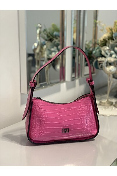 Molie Geantă de mână și de umăr pentru femei cu aspect de piele de crocodil p...