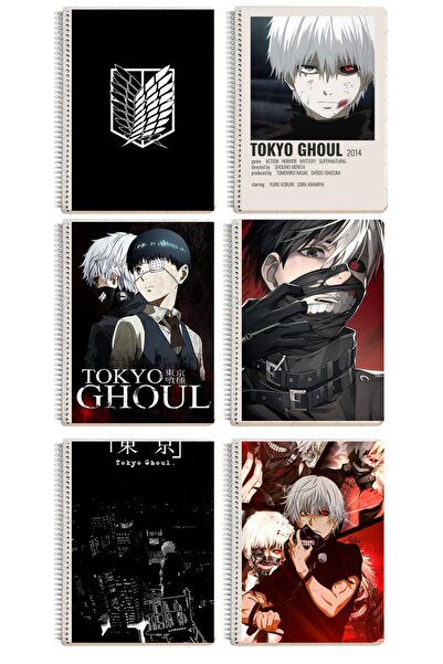 animeandyourworld Tokyo ghoulA4 boyutu 1 adet 72 sayfa (çizgili veya kareli) ...