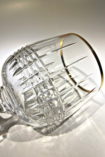 Bohemia Collection Sterna Altın 6'lı Kahve Yanı Su Bardağı / Beyaz Şarap Kadehi Seti 150cc Rio Model