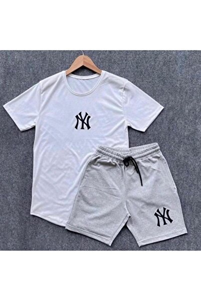 VİPER مجموعة شورتات تي شيرت مطبوعة كبيرة الحجم مجموعة منتجات مزدوجة