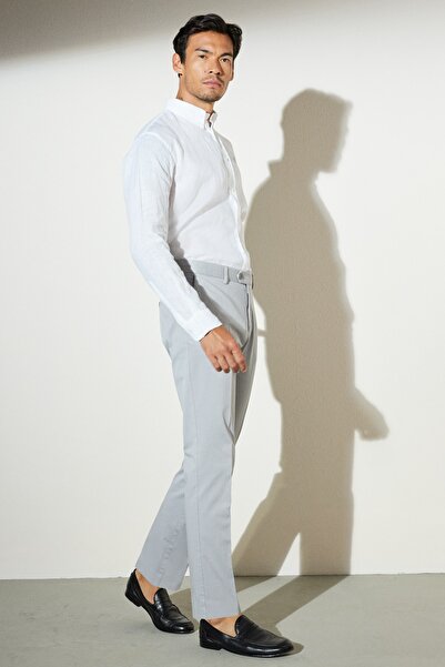 BROOKS BROTHERS ErkekAçık Gri Chino Pantolon