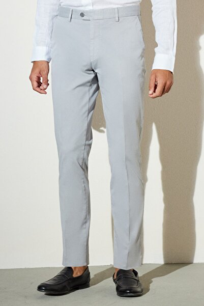 BROOKS BROTHERS ErkekAçık Gri Chino Pantolon