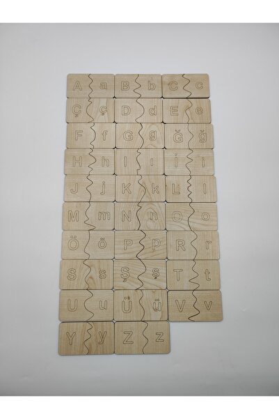 İCONS لغز خشبي متطابق مع حروف مونتيسوري
