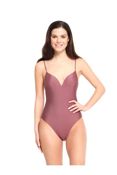 TOO SALTY SWIMWEAR Women's Dusty Rose Covered Swimsuit 23s108st