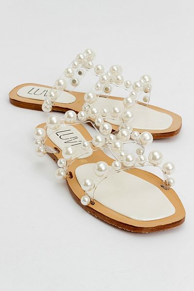 LuviShoes Mother of Pearl Pearl Women's Slippers