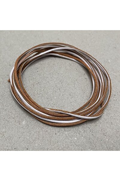 ipekbazaar DIY Bileklik Deri İp, 1,5mm x 2 metre Hakiki Deri Bileklik Kolye A...