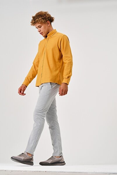 TACOMARK Alexis uzun kol keten gömlek