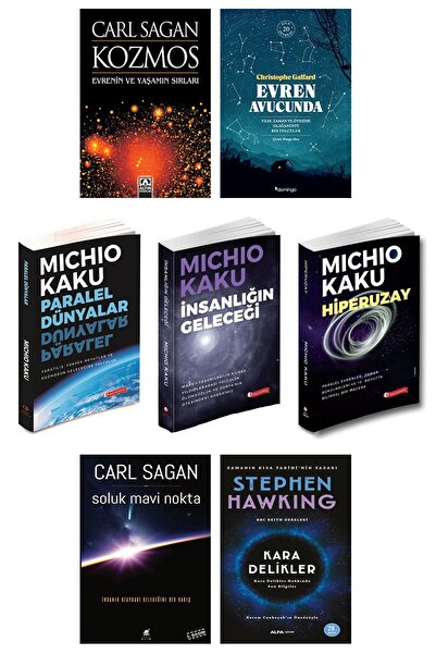 Ayrıntı Yayınları Kozmos + Evren Avucunda + Soluk Mavi Nokta + Kara Delikler ...