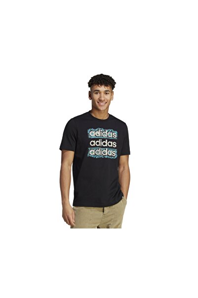 adidas M Doodle Mlt T Ανδρικό μπλουζάκι casual IL5391 Μαύρο
