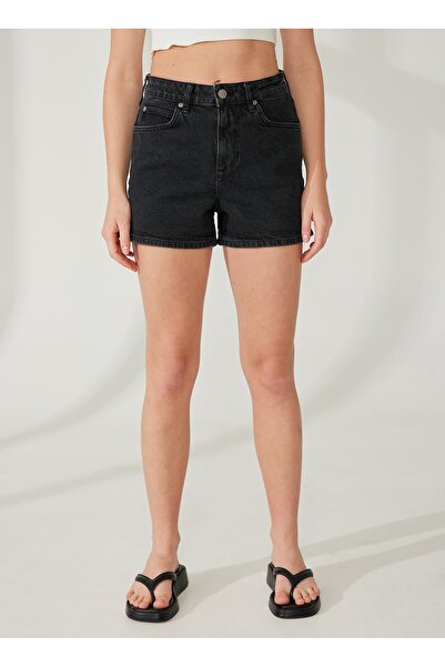 Lee Yüksek Bel Straight Koyu Lacivert Kadın Şort L37CBBB34