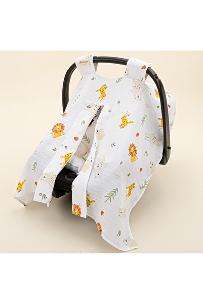 Yunikobaby Tek Katlı Müslin Puset Örtüsü ve Minderi - Aslan