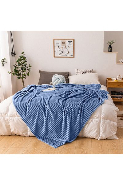 Mulberry Single Wicker Soft Textured Blanket 170 x 230 cm